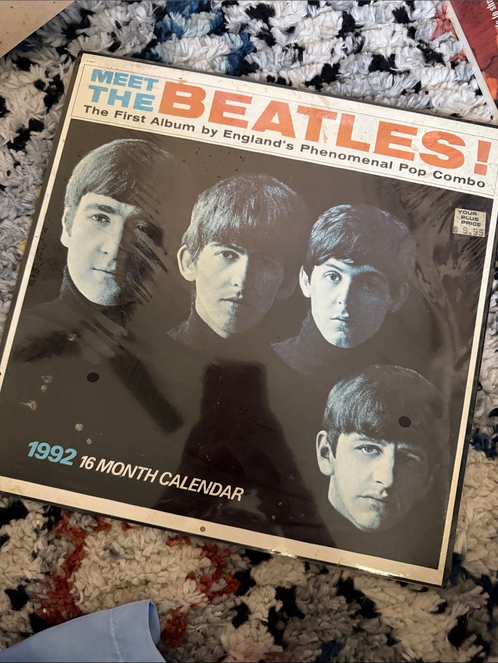 Vintage 1992 The Beatles 16 Month Calendar Meet The Beatles Sealed